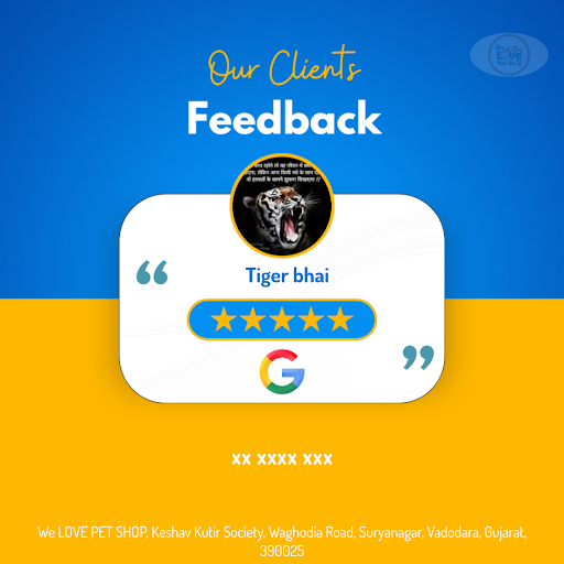 "Tiger bhai" swears by the exceptional service at We Love Pet! From wild bird seed to service dog… post image