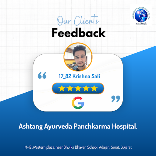 Ashtang Ayurveda's expert team at our Surat clinic impressed 1782 with exceptional service! Nadi… post image