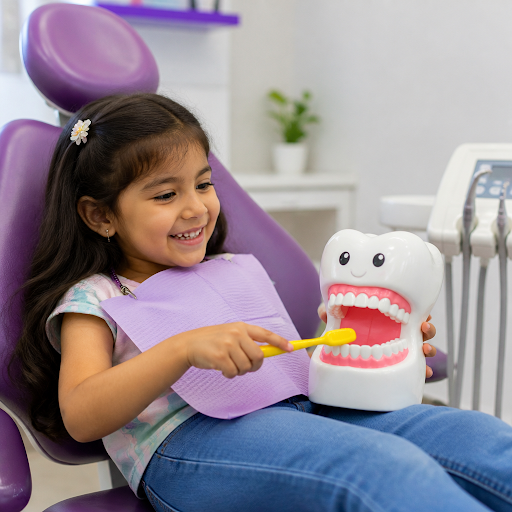 Is your child nervous about visiting the dentist? At CLINICA DENTAL in Kokapet, Hyderabad, we tur… post image