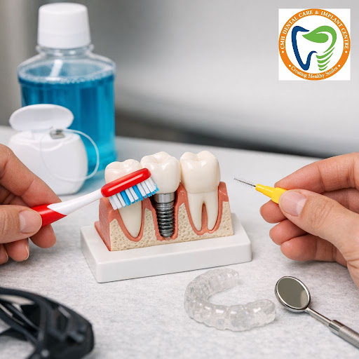Dental implants are a long-lasting way to restore your smile, but they need the right care to sta…