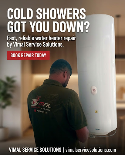 Is your hot water heater not working or leaking? 🔧 Vimal Service Solutions provides fast, reliabl…