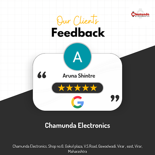 Aruna from Virar raves about her experience at Chamunda Electronics, praising the store's impress… post image