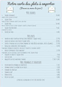 Menu Brasserie la belle chartreuse Page 2