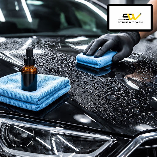 Protect your car’s shine and resale value with advanced ceramic coating at Scrub N Wash in Bharat…