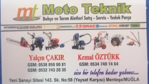 Moto Teknik ( Muğla Çapa İlaçlama Tarım Makinesi Motorlu Testere Satış Tamir Servis)