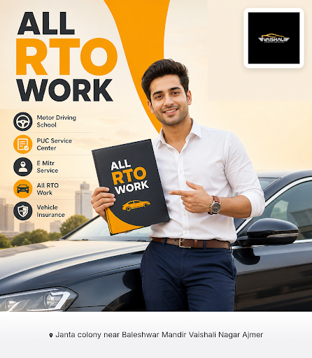 Get all your RTO work done at Vaishali Motor Driving School, a trusted and reliable service cente… post image