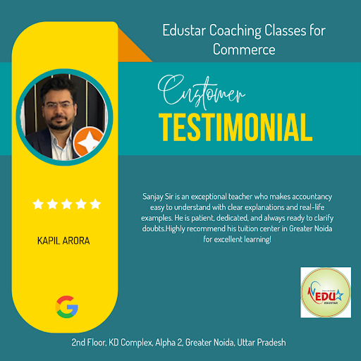 Kapil, a satisfied student, shares his exceptional experience with Edustar Coaching Classes for C…