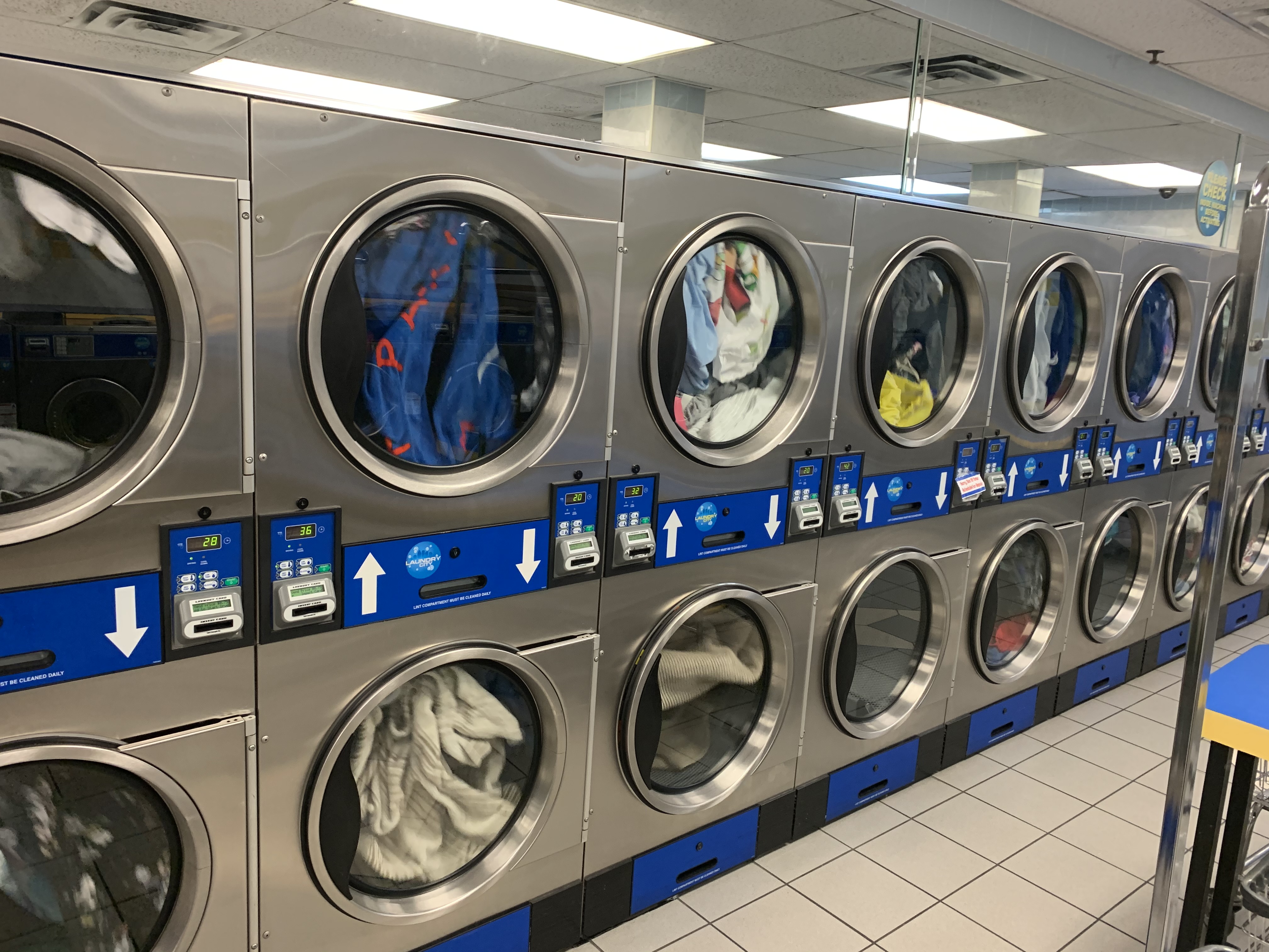 Laundry City LIC Laundromat laundromat interior in Long Island City, NY