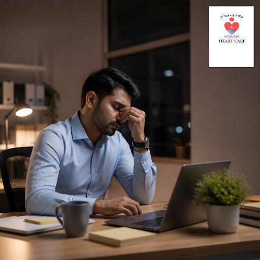 Long office hours should not stop you from taking care of your heart. At Spandan Heart Clinic - D… post image