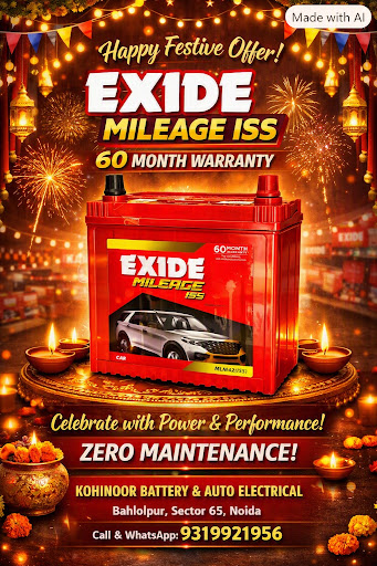 Exide Car🚘🚘 battery in Sector 65 Noida Best prices fast delivery🚚🚚 post image