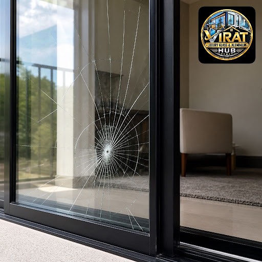 Cracked window, broken door glass or loose fittings? Virat Luxury glass & aluminium hub in Sector… post image