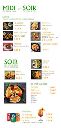 Menu Saveurs Exotiques Champagne-sur-Seine Page 2