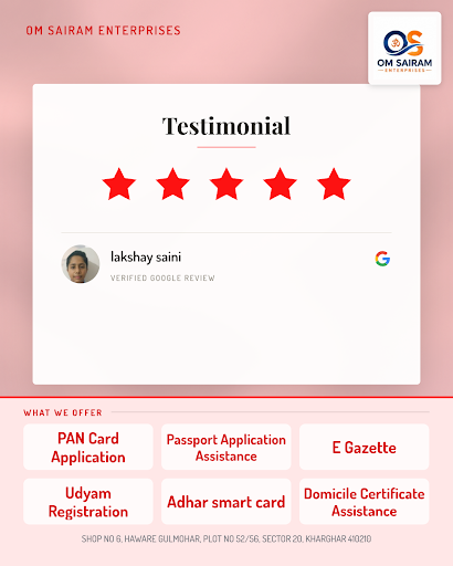 Lakshay Saini highly appreciated the excellent service at OM SAIRAM ENTERPRISES in Navi Mumbai. W… post image