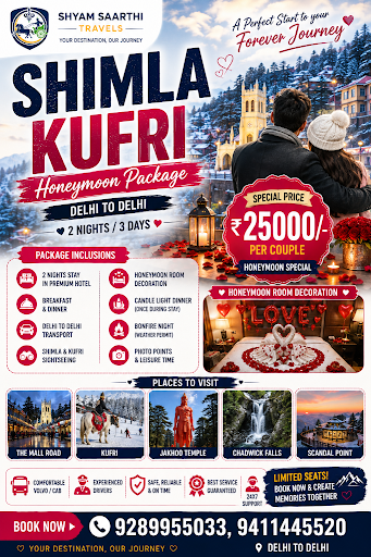 Shimla Kufri tour package from Delhi, Shimla Kufri tour package from Noida, Shimla Volvo package,… post image