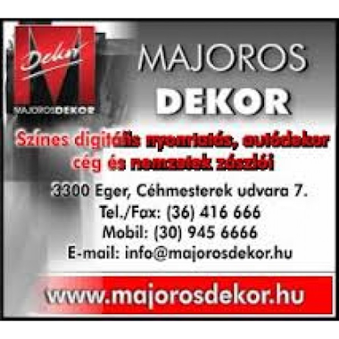 Majoros Dekor - Bt., Author: Majoros Dekor - Bt.