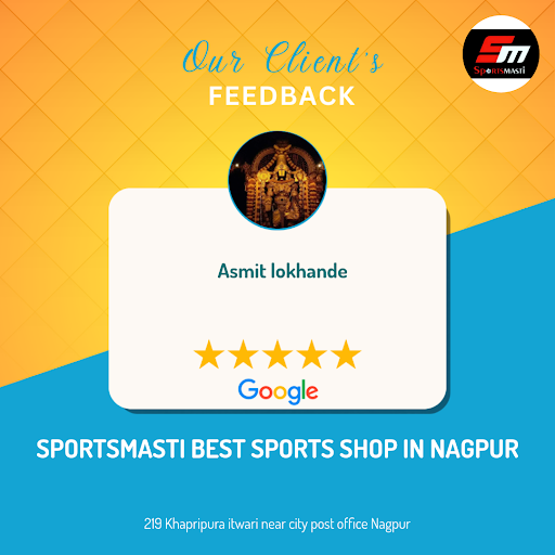 Asmit Lokhande raves about his experience at SportsMasti, the best trophy shop in Nagpur! He love… post image
