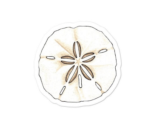 Sand dollar label - Thumbnail