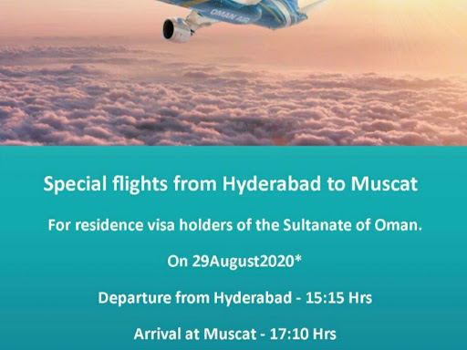Oman air HYD-MCT