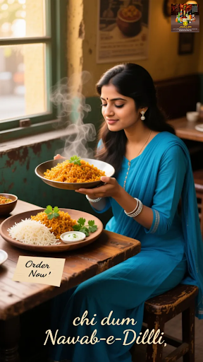 Experience the authentic flavors of Mumbai's streets at Nawab-E-Dilli! Our Chi Dum Biryani is a c…