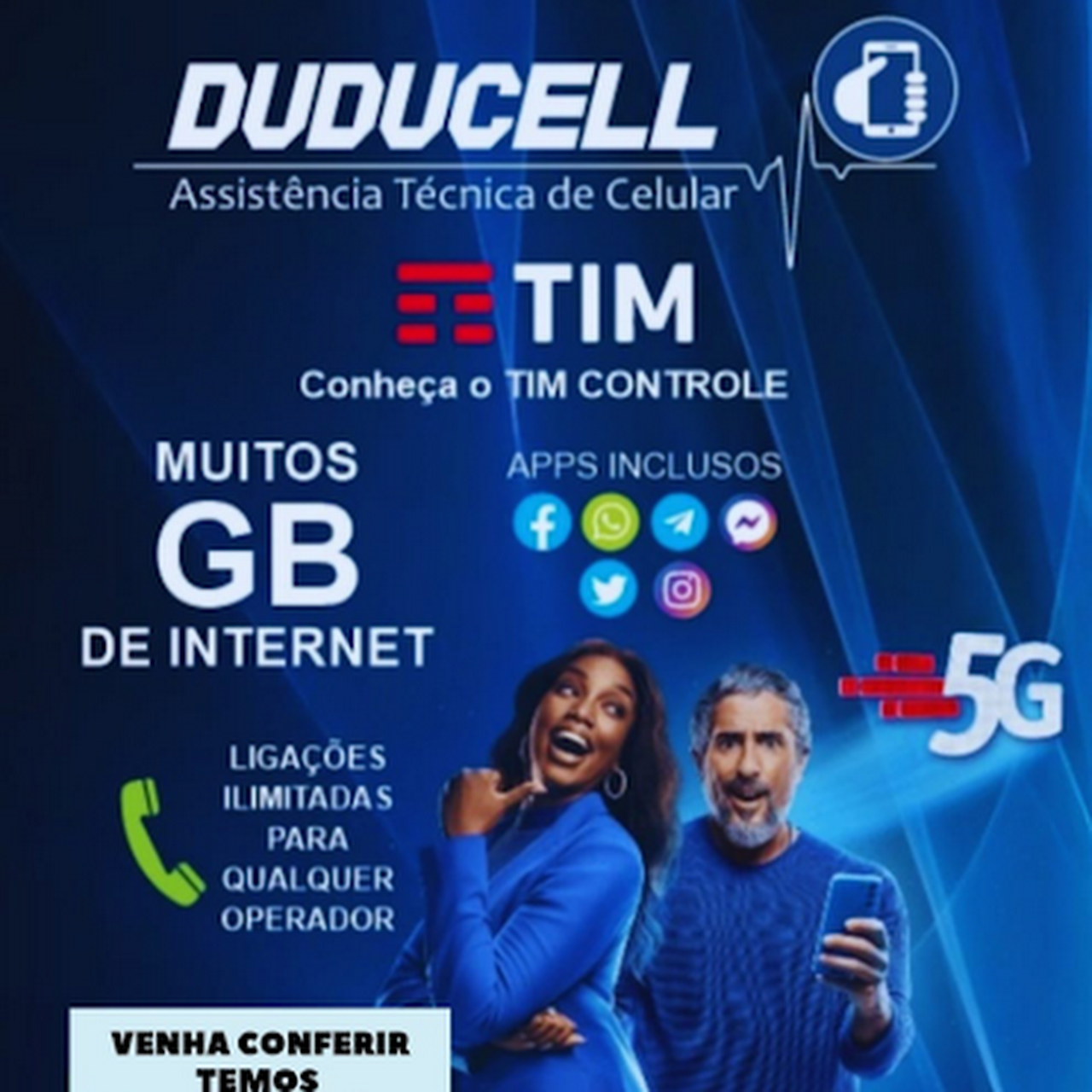 Tim Itaim Paulista - Aqui é a DUDUCELL , além dos serviços de manutenção de  celular, temos ótimos pacotes de internet e serviços Tim para te oferecer