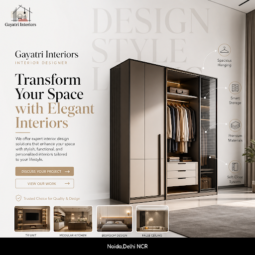 Gayatri Interiors offers expert livspace interior design solutions including wardrobes, modular k… post image