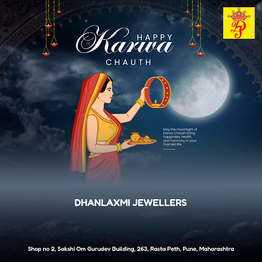Wishing a blessed Karwa Chauth to all the lovely ladies of Pune! At Dhanlaxmi Jewellers, we're de… post image