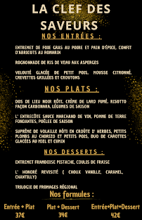Menu La Clef des Saveurs Page 3