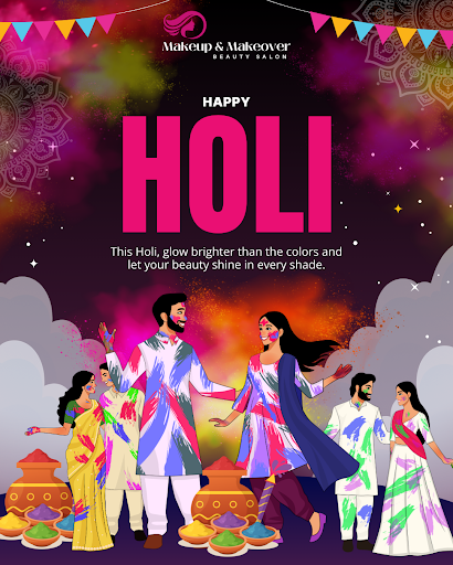 Glow brighter than the colors! ✨ This Holi, let your beauty shine in every shade. Gather your squ… post image