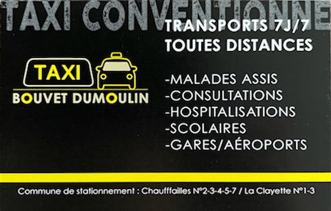 Taxi Bouvet Dumoulin - Roanne