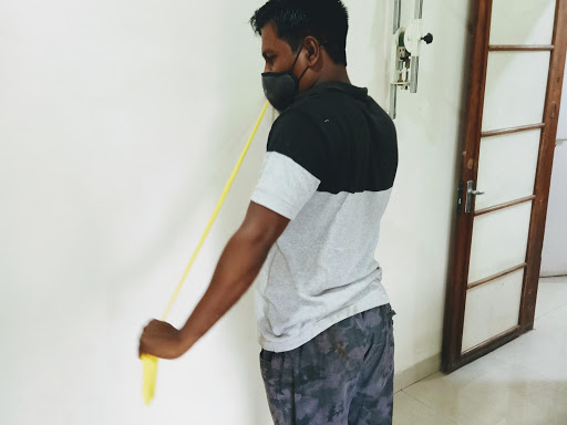 Theraband excercise fr impingement of shoulder