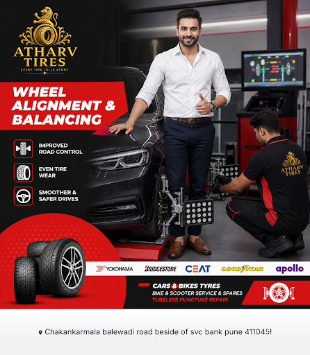 Get precise wheel alignment and balancing services at Atharv Tyres & Batteries. Our experts ensur… post image