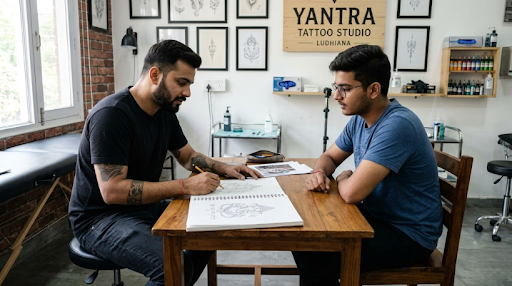 Custom Tattoo Design Consultation in Ludhiana for Unique and Long Lasting Tattoo Results
