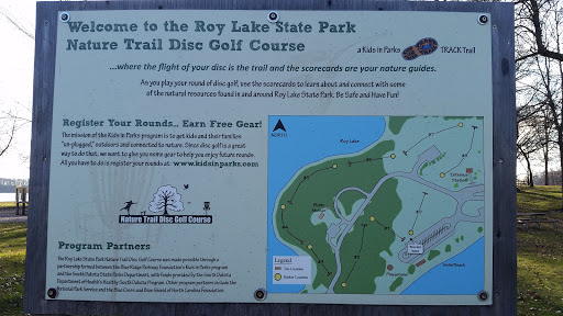 Roy Lake State Park Nature Trail Disc Golf Course Logo