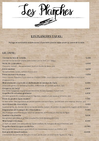 Menu Restaurant Les Planches Carcassonne Page 2