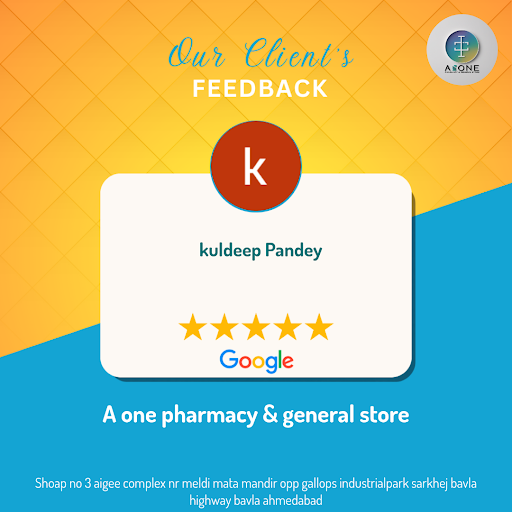 Kuldeep Pandey from Ahmedabad swears by A one pharmacy & general store for their exceptional serv… post image