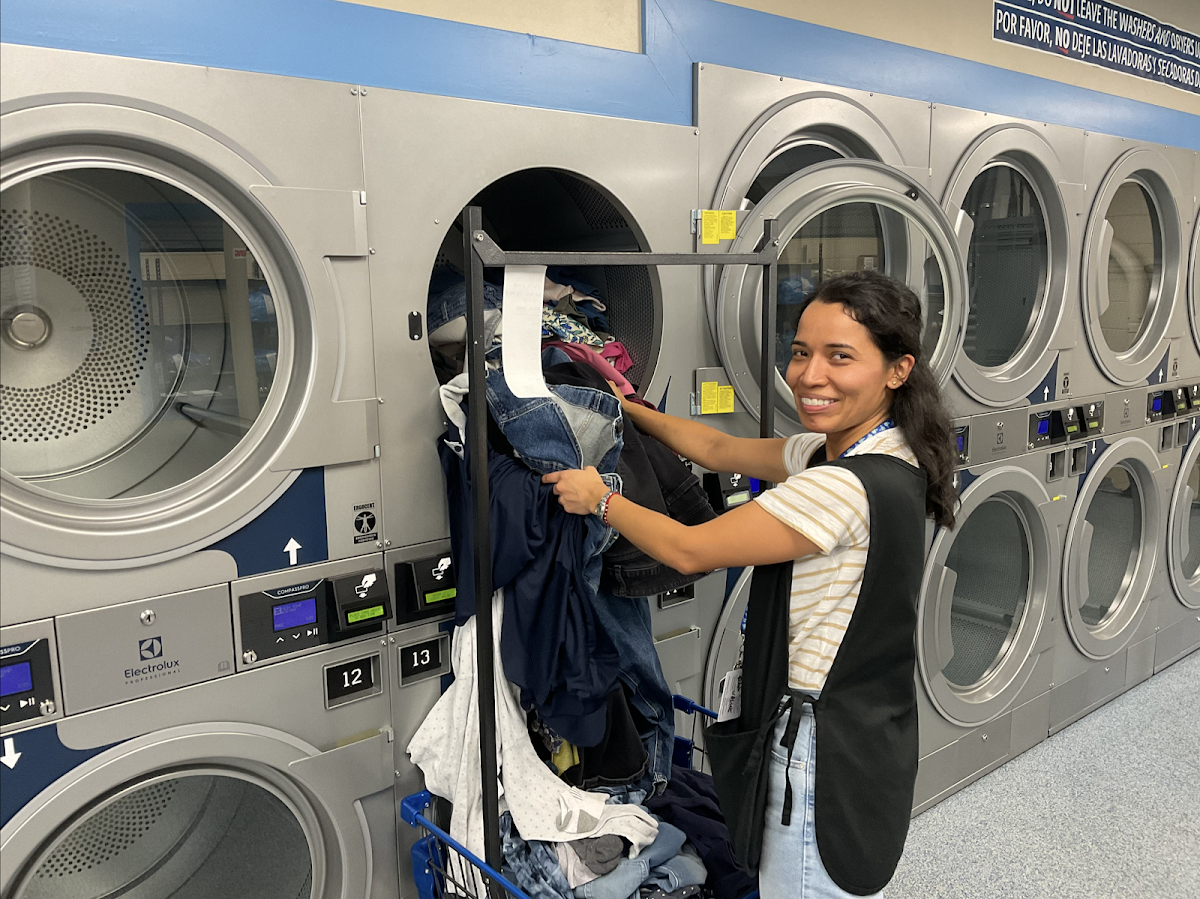 Speedy Laundromat facility with washing machines in Rockville