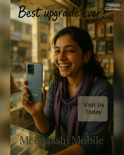 Experience the future of mobile technology with Meenakshi Mobile's best-selling Vivo 5G smartphon… post image