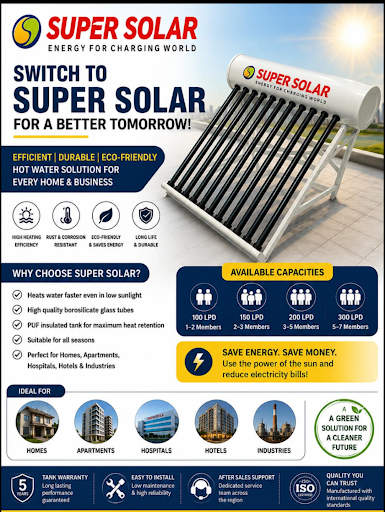 Super solar water heater post image