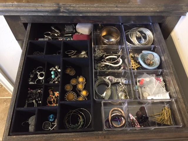 jewellery storage in custom closet