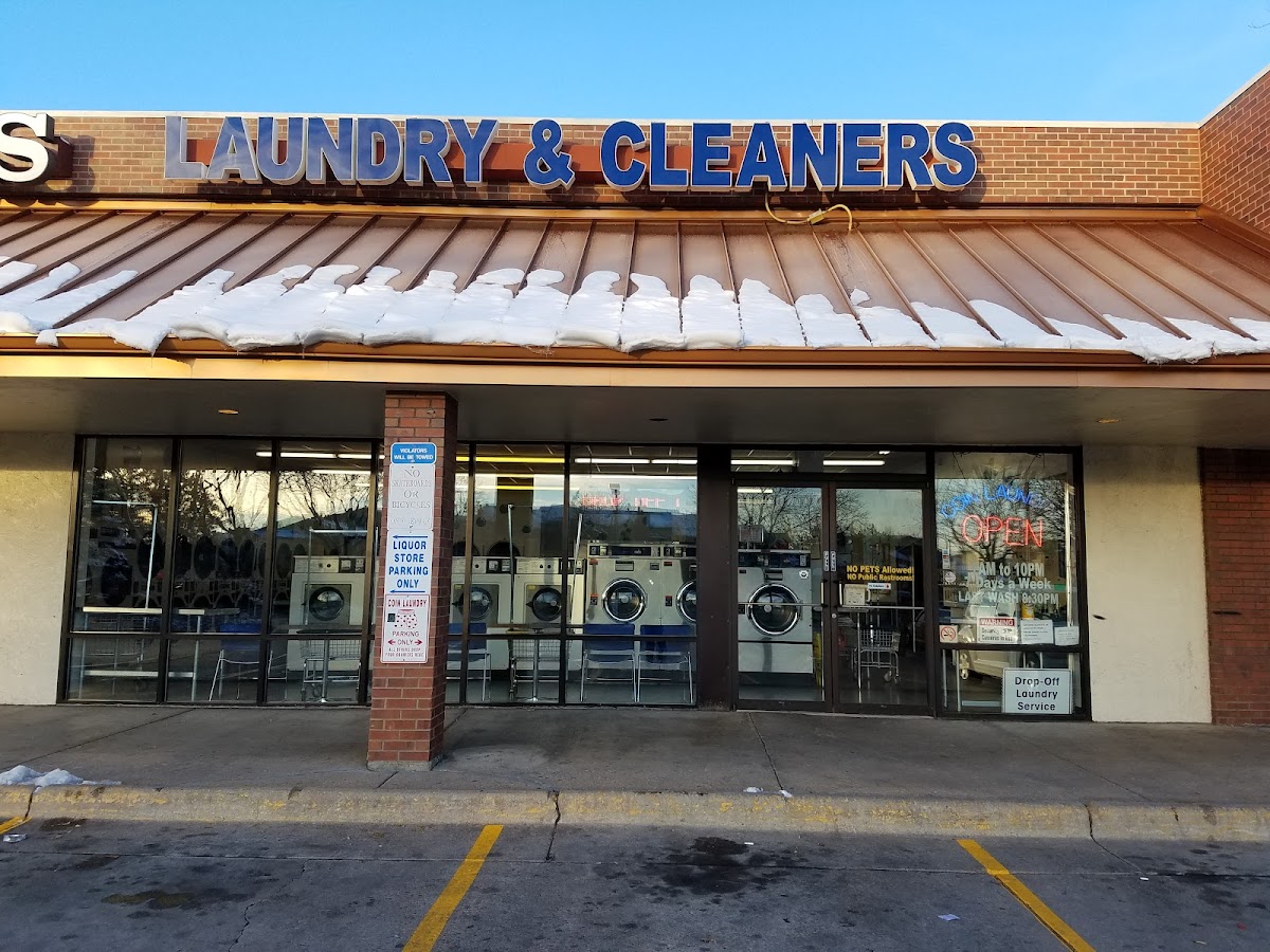 Drip N Dry Laundromat storefront and entrance in Denver