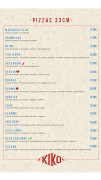 Menu Pizza chez Kiko Page 2