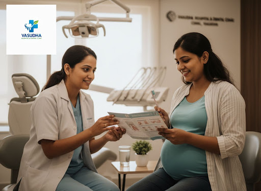 Pregnancy brings many changes to your body, and your smile needs extra care too. At Vasudha Hospi… post image