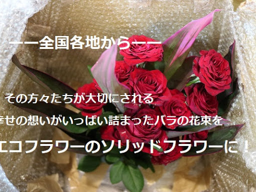 生花の加工専門店 エコ フラワー 福岡市中央区で全国各地から喜びの花の加工専門会社 カルチャースクール