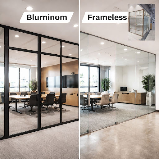 Planning a modern office, showroom, or clinic and confused between aluminium partitions and frame…