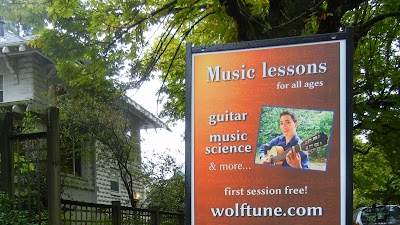 Aaron Wolf, music lessons: guitar, music science, & more