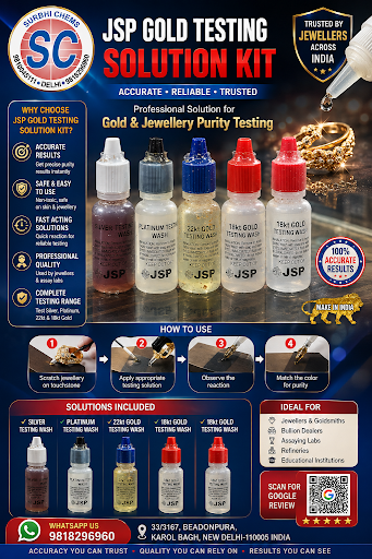 Choosing the right testing solutions is critical for every jewellery workshop. At Surbhi Chems, w… post image