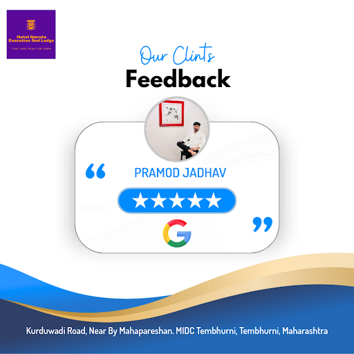 Experience the exceptional service at Hotel Amruta Executive And Lodge in Tembhurni! PRAMOD has p…