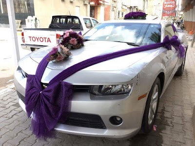 Photos of Touch natural flowers and decorate cars