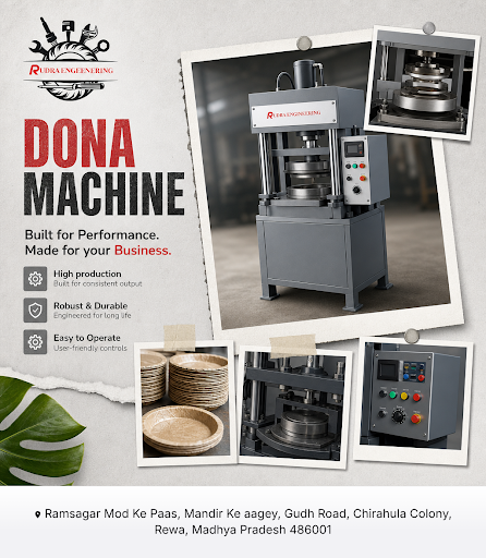 Rudra Engineering specializes in manufacturing high-quality dona machine for dona pattal banane k… post image