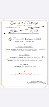 Menu Ô Retrouvailles Page 1